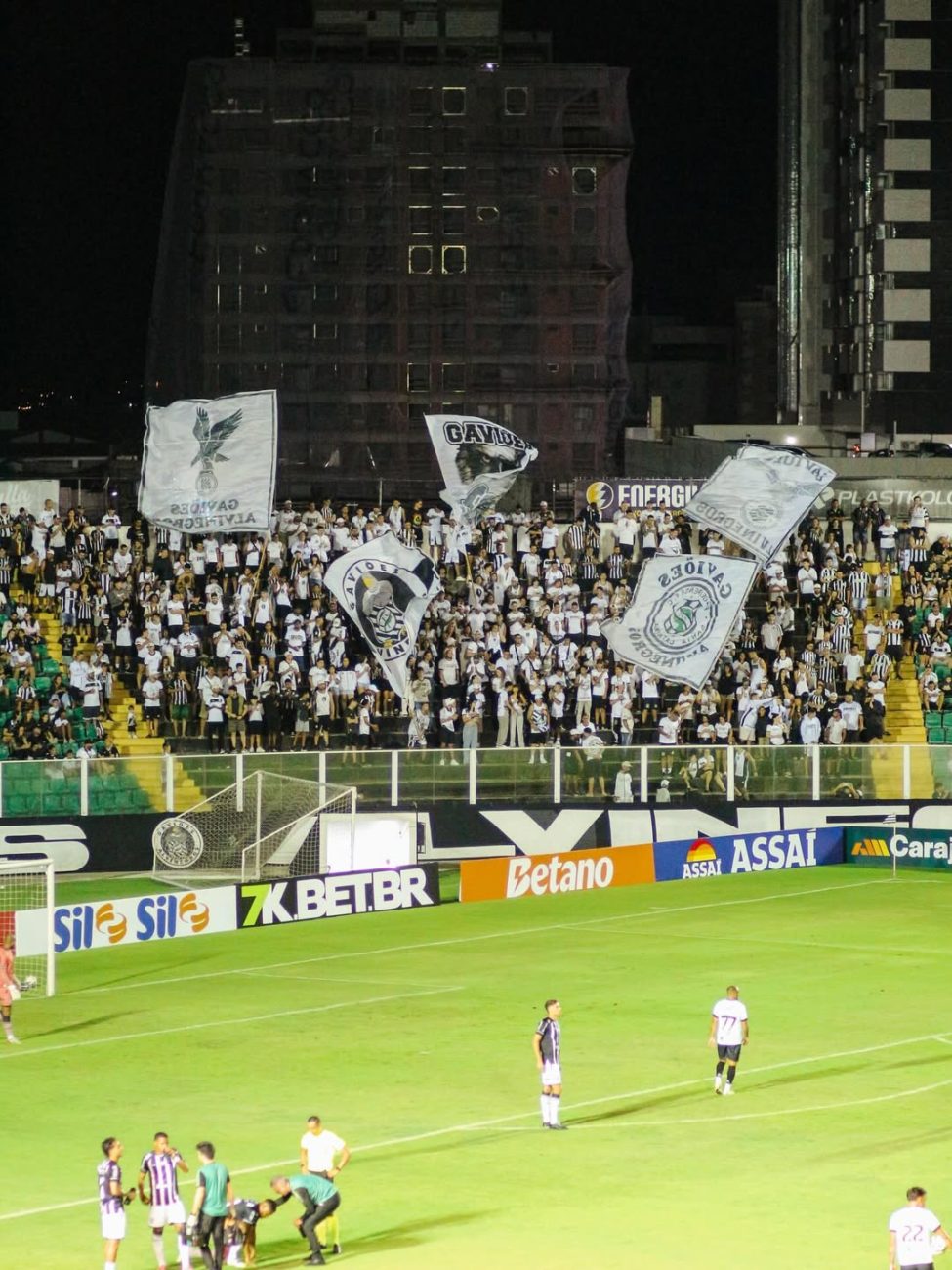 Torcida Organizada Gaviões Alvinegros, do Figueirense, no Scarpelli