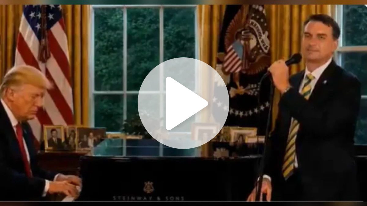 VÍDEO: Eduardo publica conteúdo de IA com Flávio e Trump cantando enquanto Lula ‘espiona’