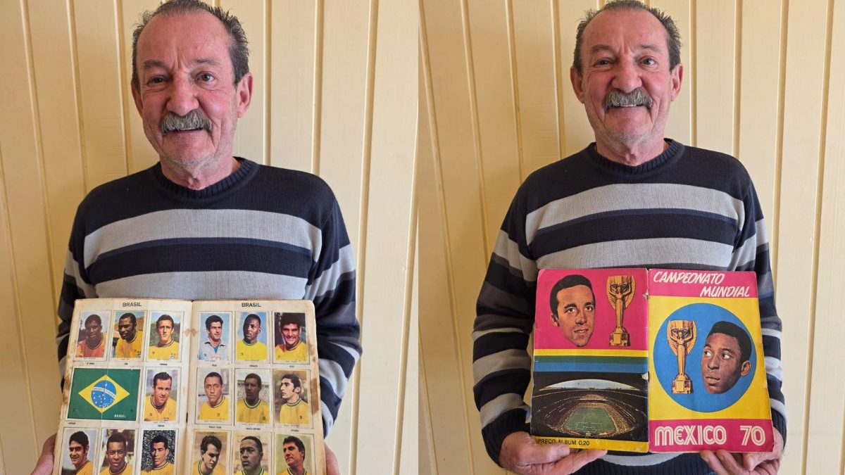 Sem TV e com poucas figurinhas: álbum da Copa de 70 é guardado há mais de meio século