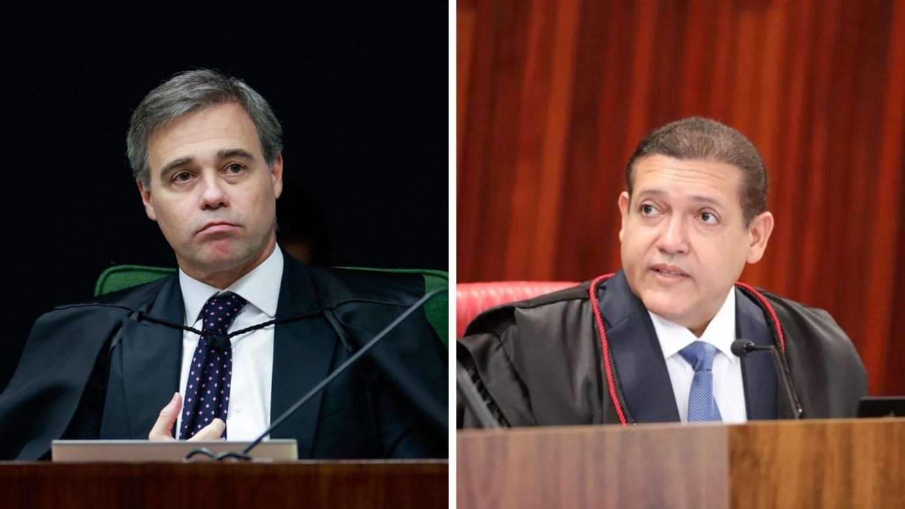 André Mendonça e Nunes Marques defenderam decretos de municípios que dispensavam o comprovante de vacinação contra a Covid-19 na matrícula escolarFoto: Montagem/Canva/ND