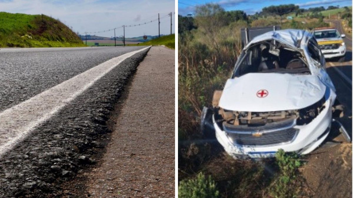 Acidente destrói veículo de prefeitura em SC e deixa sete pessoas feridas