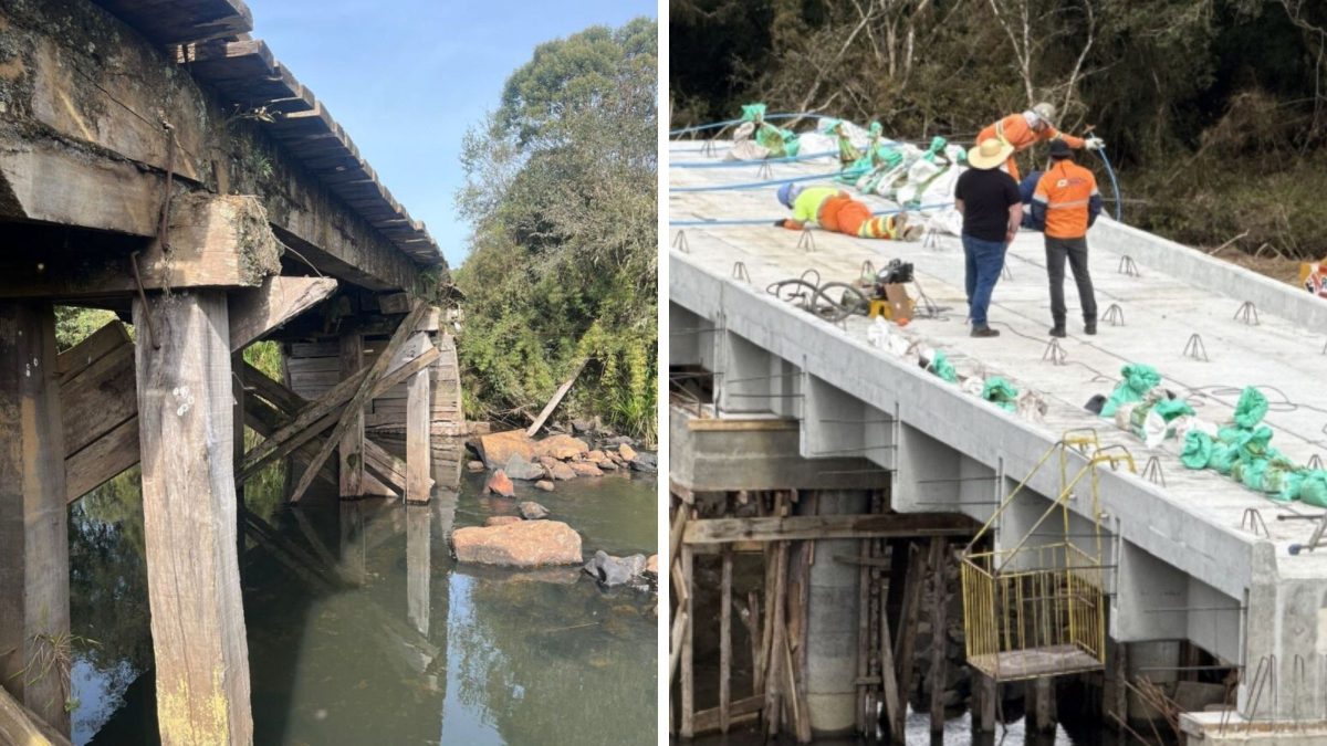 ‘Adeus, velha ponte’: obra que liga cidades em SC aguardada há anos entra na fase final