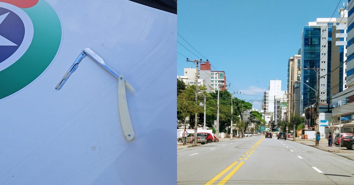 Homem é preso após amputar dedo de PM e tentar roubar moradora com navalha