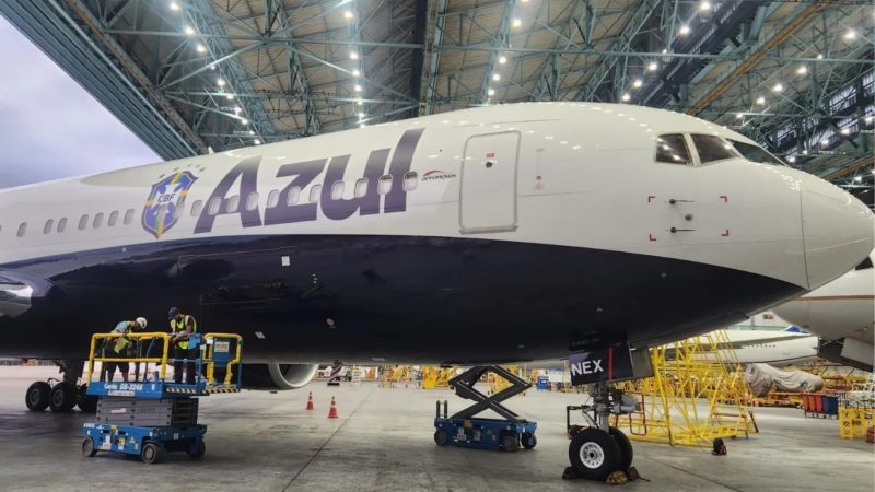 Avião da Seleção Brasileira - Divulgação/Azul