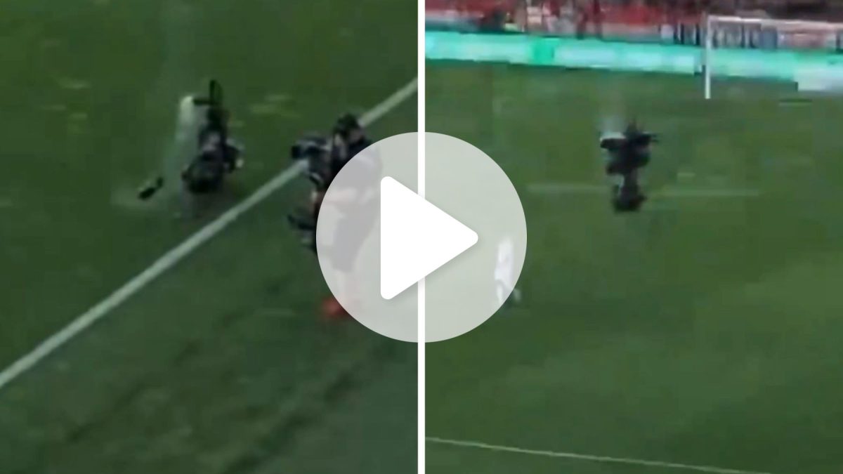 VÍDEO: Câmera despenca em campo durante amistoso pré-Copa e quase atinge cinegrafista