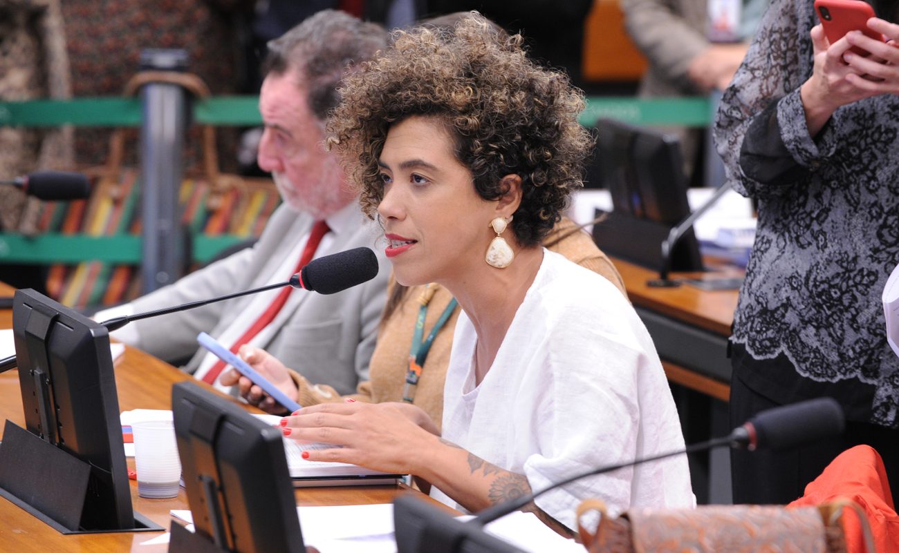 Talíria Petrone apresentou questões de ordem para tentar adiar a votação da PEC da redução da maioridade penalFoto: Renato Araújo/Câmara dos Deputados