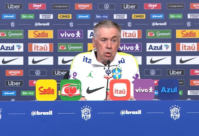 Coletiva de Carlo Ancelotti - CBF