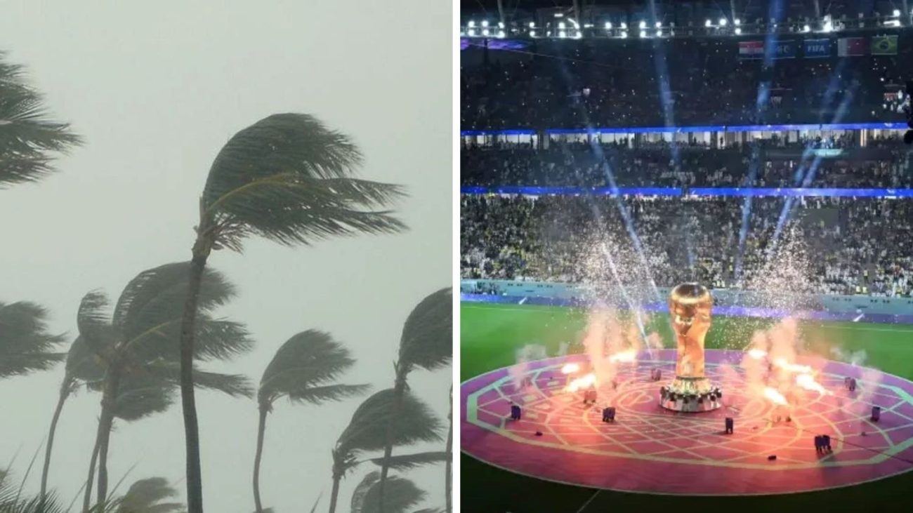 Cidade do México sofre com chuva na Copa do MundoFoto: Montagem feita com imagens das redes sociais/ND Mais
