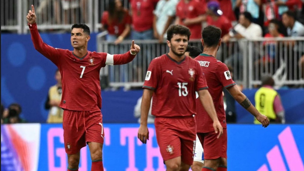 VÍDEO: Cristiano Ronaldo marca segundo gol na Copa e torcida de Georgina Rodríguez