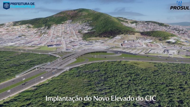 FRAME - A obra já é considerada uma das principais apostas para melhorar a mobilidade urbana de Florianópolis - Elevado do CIC
