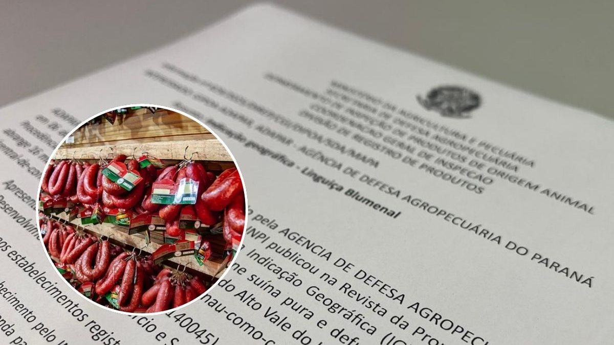 Erro de ortografia em documento que pede mudança na leita da Linguiça Blumenau chama