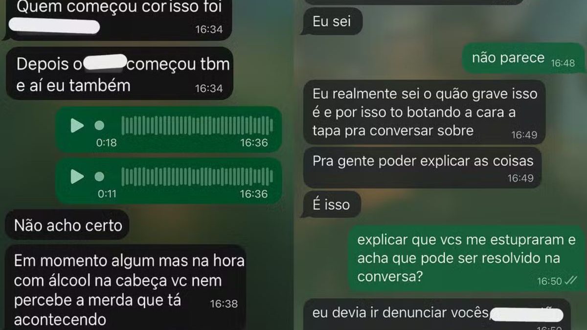 Estupro coletivo em MG: adolescente entrega à polícia prints com confissão de menor