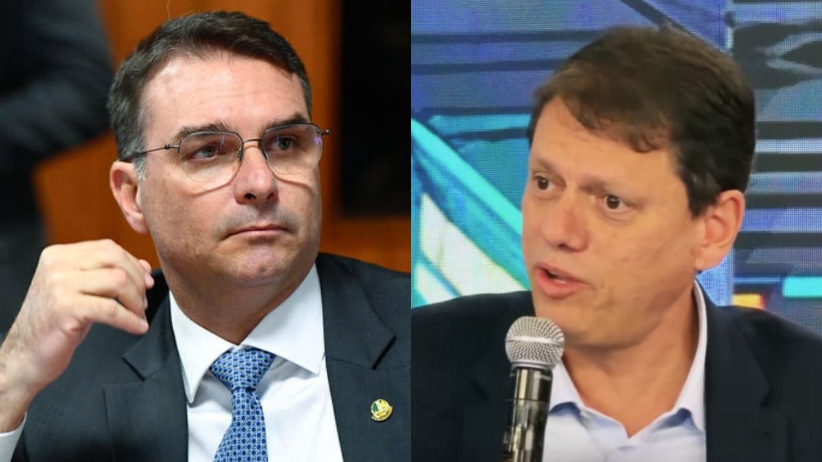 Crise entre aliados? O recado silencioso de Tarcísio para Flávio após Marcha para Jesus