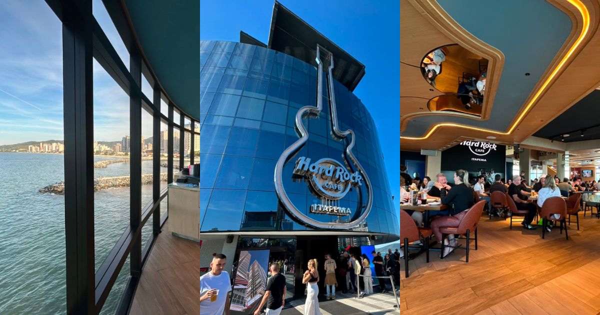 Hard Rock sobre o mar vai além da gastronomia com relíquias do rock, shows e vista 360°