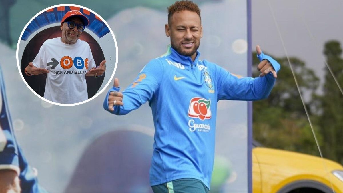 Spike Lee visita treino da Seleção Brasileira antes da Copa e elogia Neymar: ‘É o meu