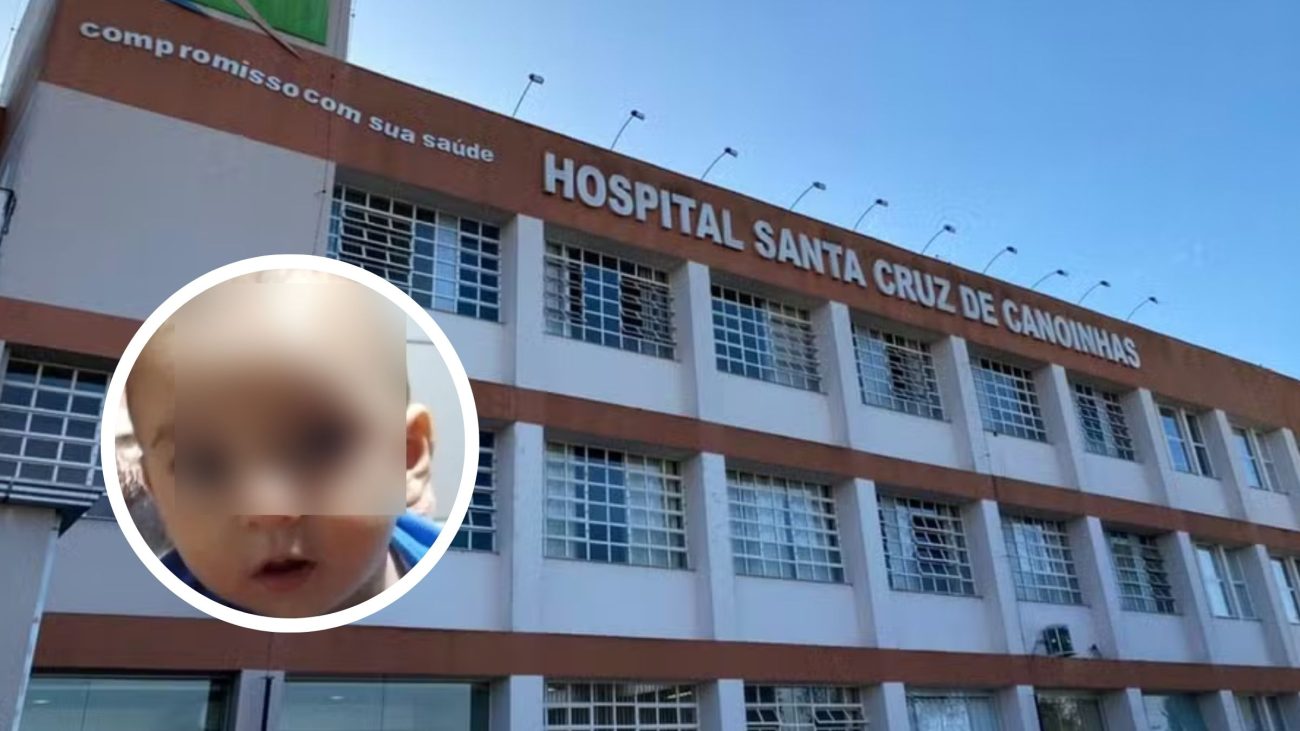 José Alfredo de Campos, de 10 meses, foi um dos 11 bebês que recebeu soro de cobra (antiofídico) por engano no Hospital Santa Cruz de CanoinhasFoto: Reprodução/Divulgação/NDMais