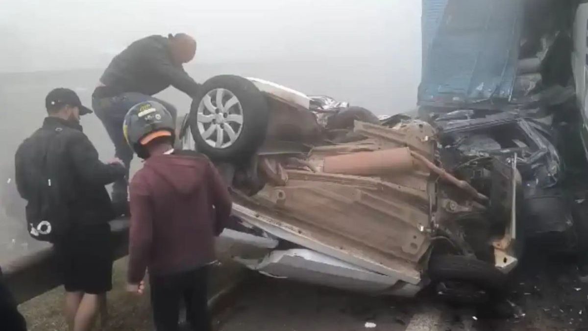 Caminhões, carros e ônibus: acidente com cerca de 20 veículos na BR-262 deixa vítimas