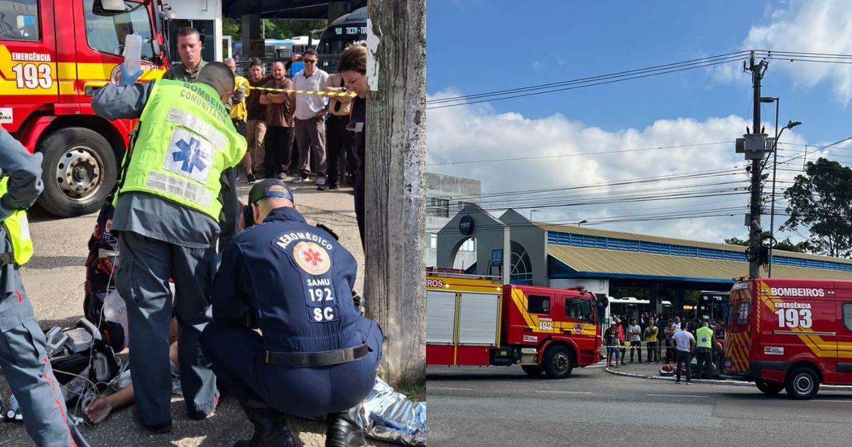 Motorista de ônibus morre após ter ataque cardíaco enquanto dirigia em Florianópolis