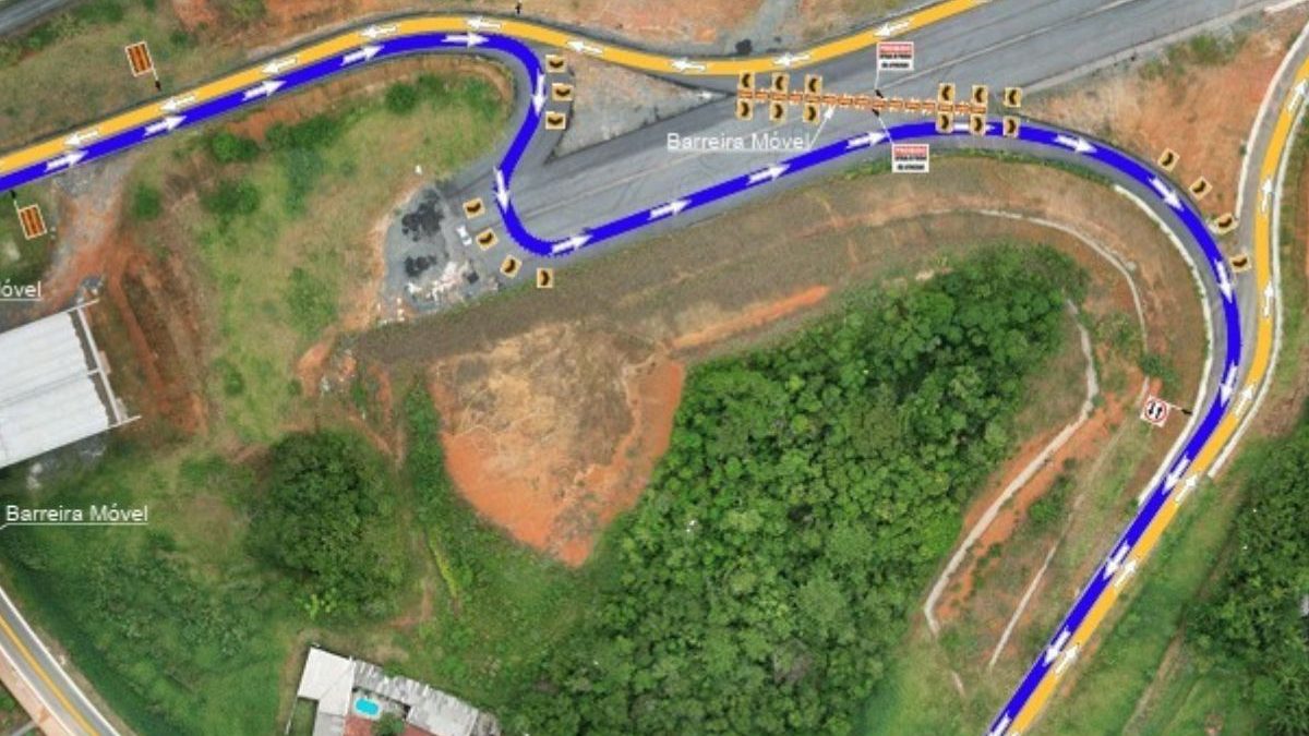 Obras na Via Expressa alteram acesso à BR-470 em Blumenau; veja desvio