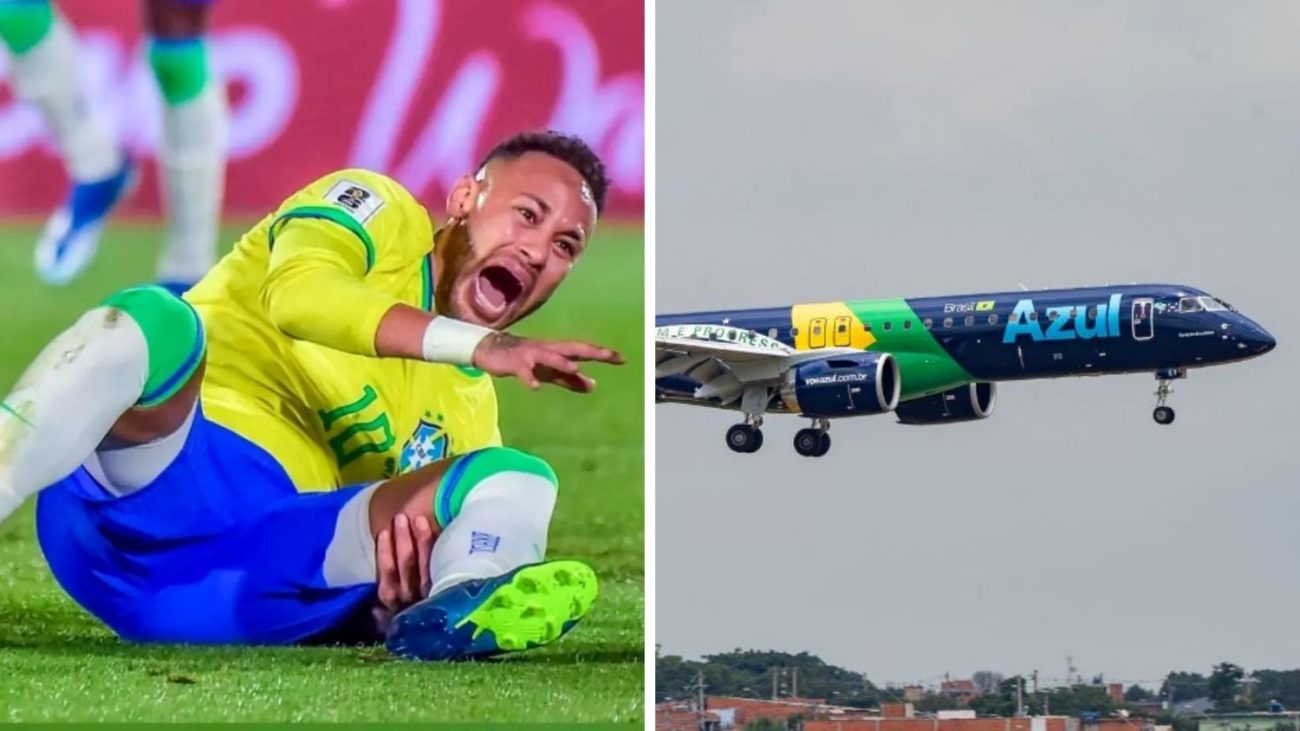 O departamento médico confirmou que a lesão de Neymar é um estiramento de grau 2 na panturrilhaFoto: Montagem feita com imagens de reprodução/ND Mais