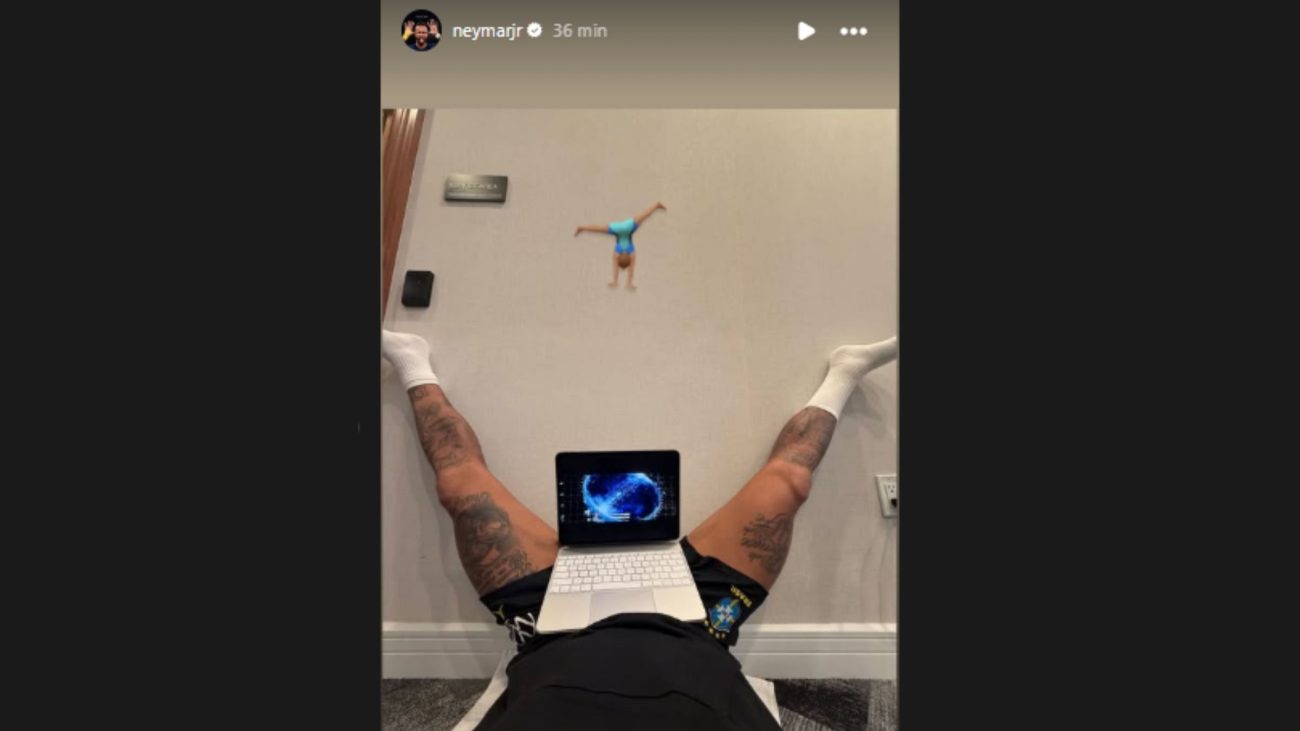 Neymar atualizou perfil no Instagram com foto inusitadaFoto: Instagram/Reprodução/ND Mais