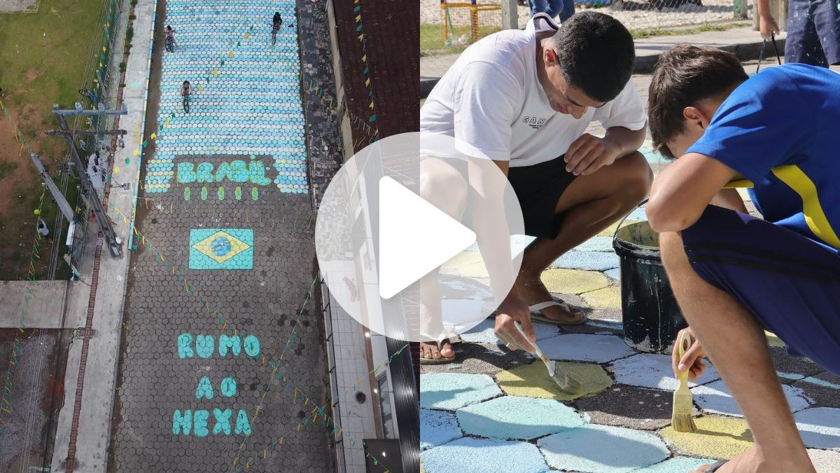 VÍDEO: Moradores transformam rua e resgatam tradição da Copa do Mundo rumo ao hexa em SC