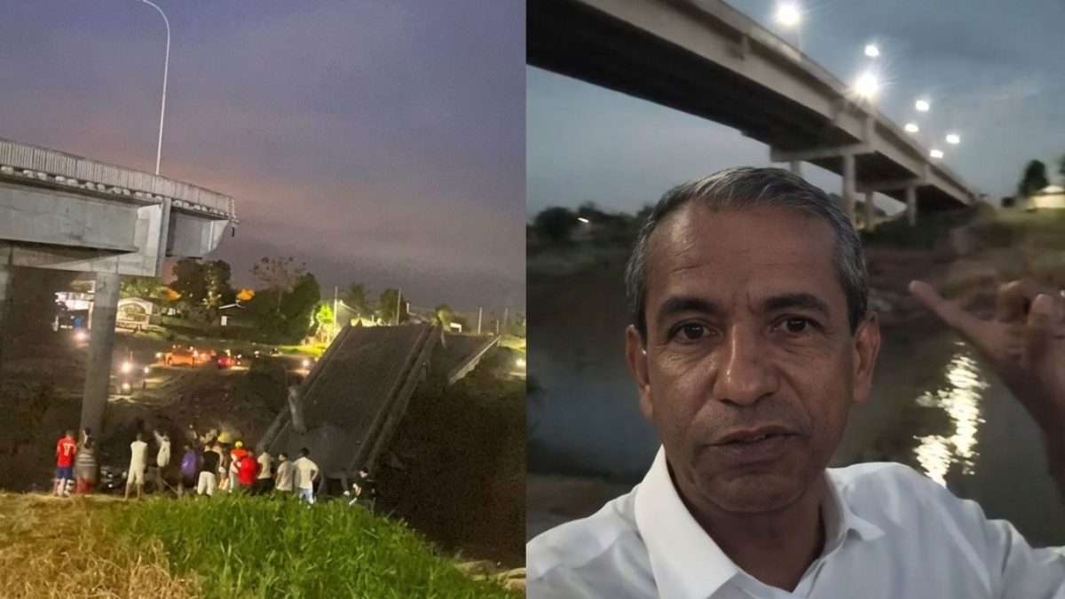 VÍDEO: Ponte recém-inaugurada de R$ 36 milhões desaba no Acre enquanto juiz gravava