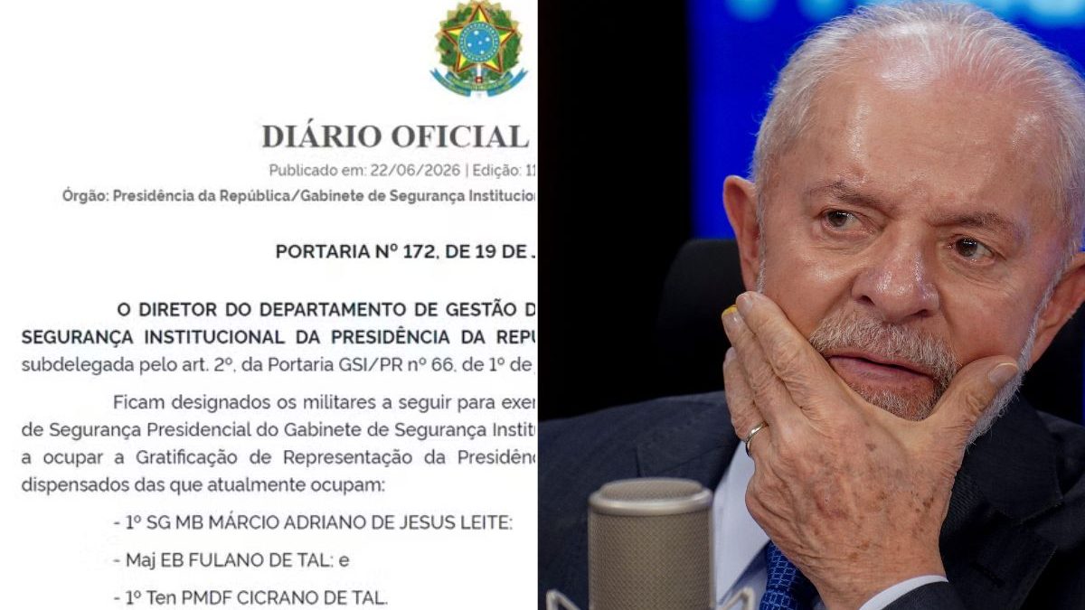 No Diário Oficial, portaria do GSI nomeia 'Fulano de Tal' e 'Cicrano de Tal'