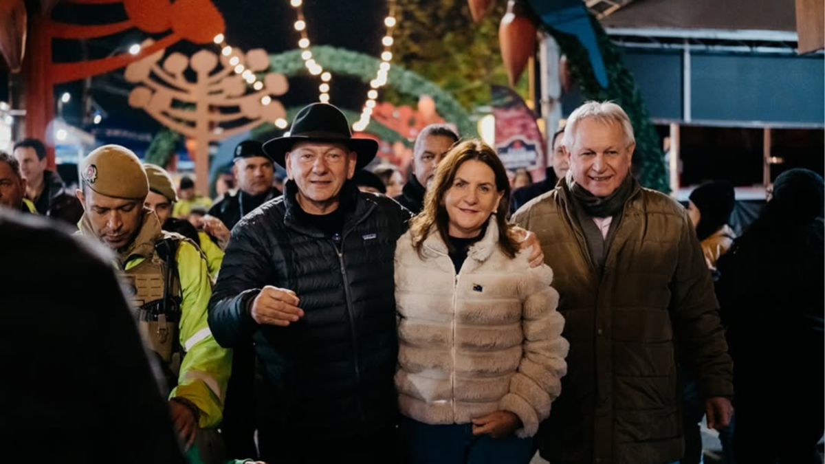Embaixador da Festa do Pinhão, Luciano Hang curte o feriadão na Serra e declara amor