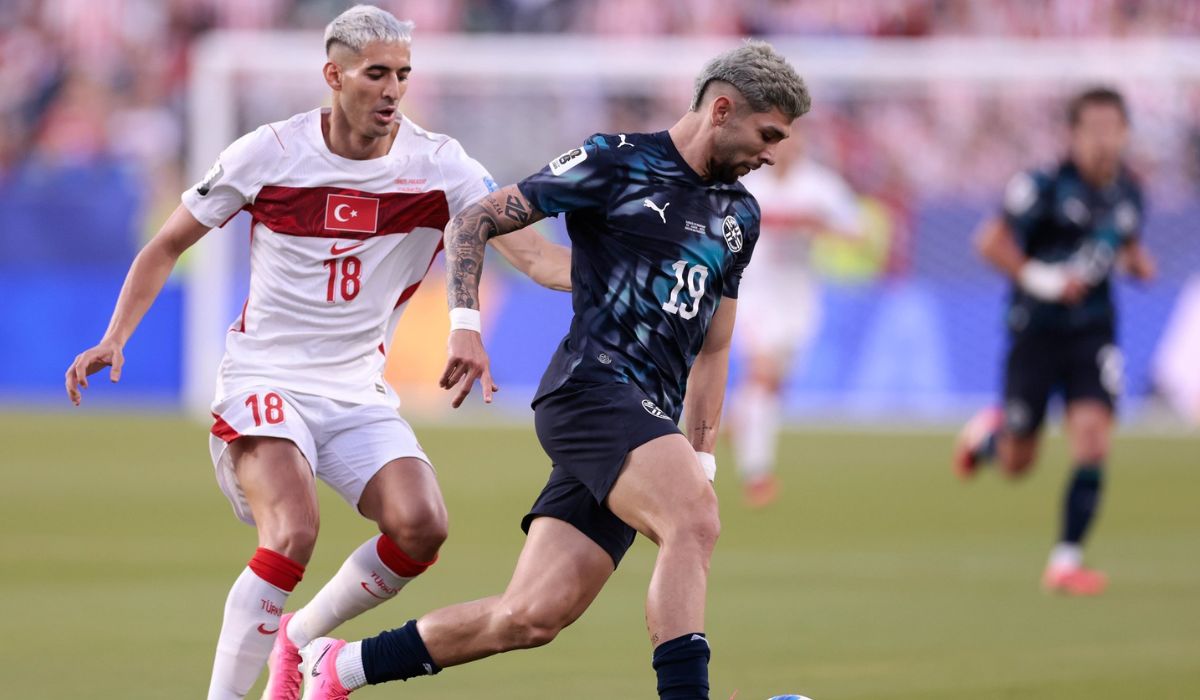 Turquia foi eliminada da Copa do Mundo 2026 ao perder para o Paraguai por 1 a 0.Foto: X/Reprodução/ND Mais