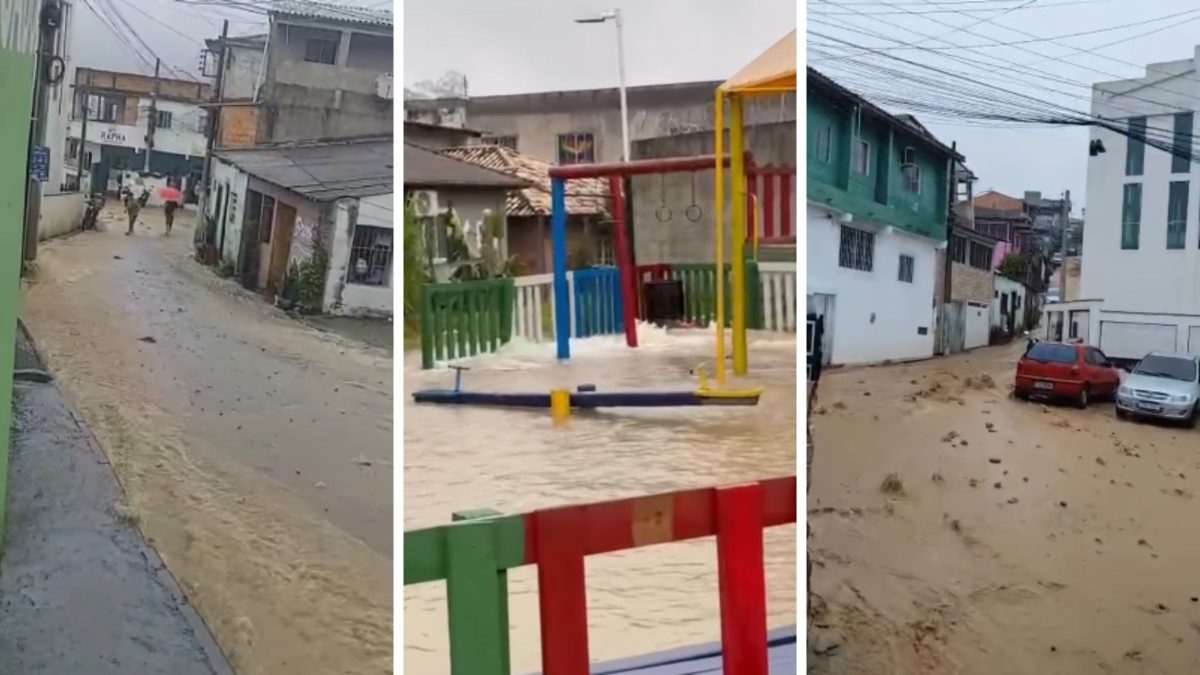 Rompimento de adutora em comunidade de Florianópolis inunda ruas e abastecimento é