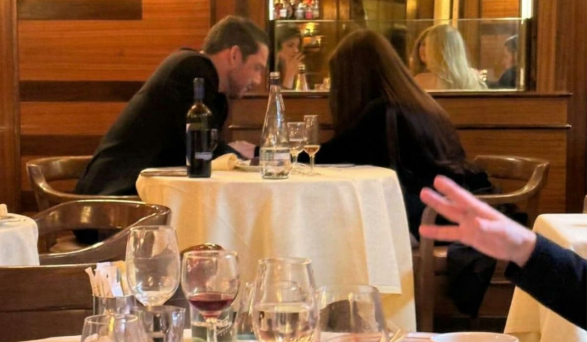Samir Xaud e suposta amante em restaurante