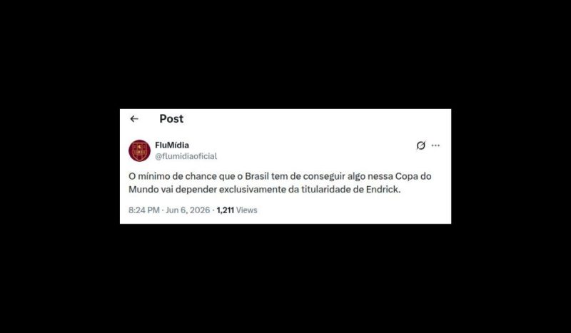 Endrick marcou o segundo gol do Brasil na partida - X/Reprodução/ND Mais