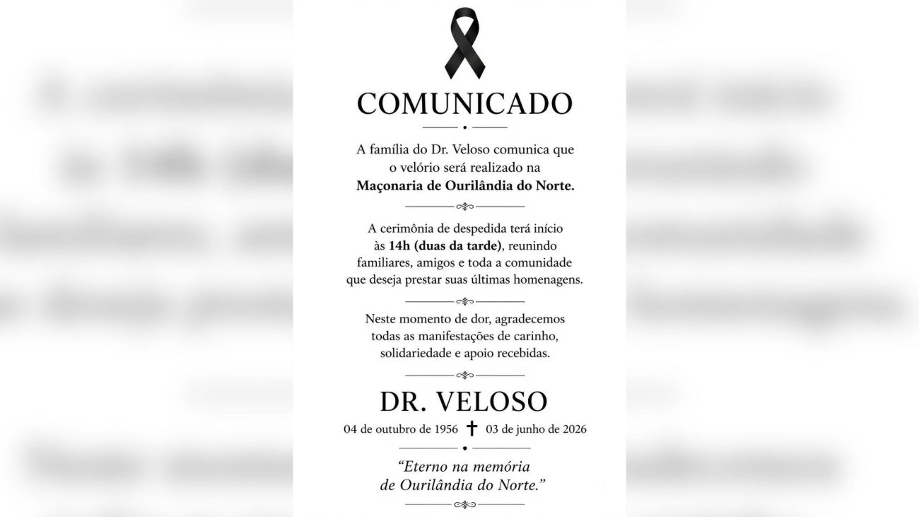 Velório de vereador que atirou na ex-mulher acontece nesta quinta-feira em Ourilândia do Norte.