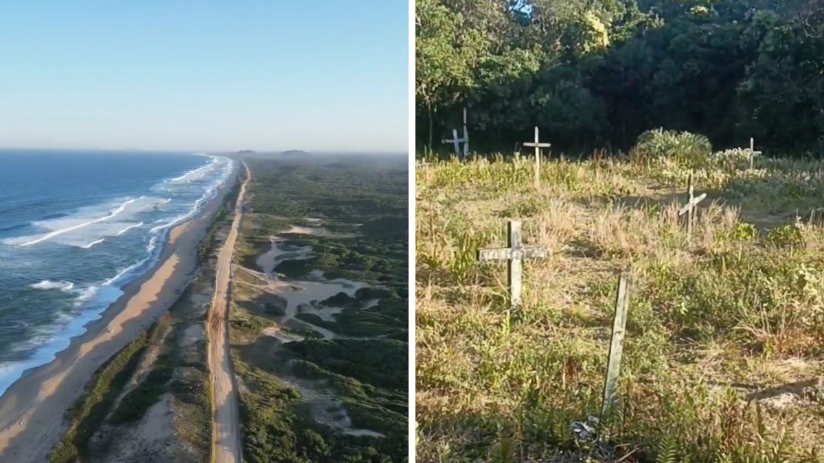 Escondido em paraíso ao lado do mar, cemitério centenário surpreende em SC - QTU Questões do Universo