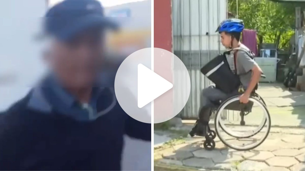 Entregador cadeirante relata agressão por idoso em SC
