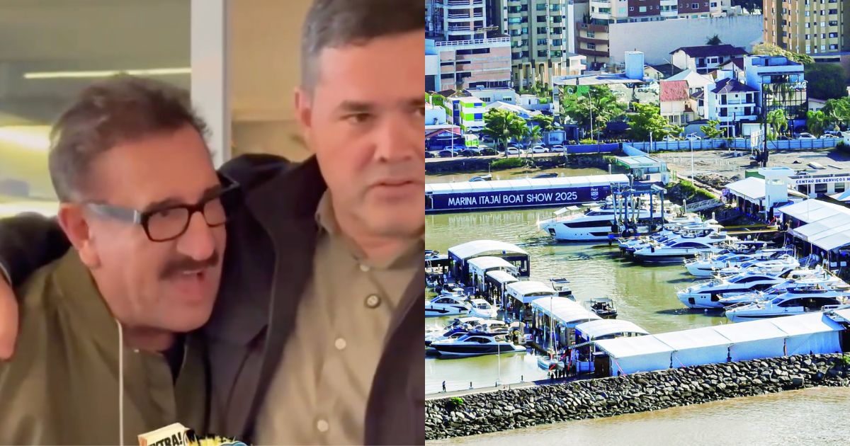 Ratinho aparece em SC e rouba a cena durante megaevento náutico com barcos de luxo