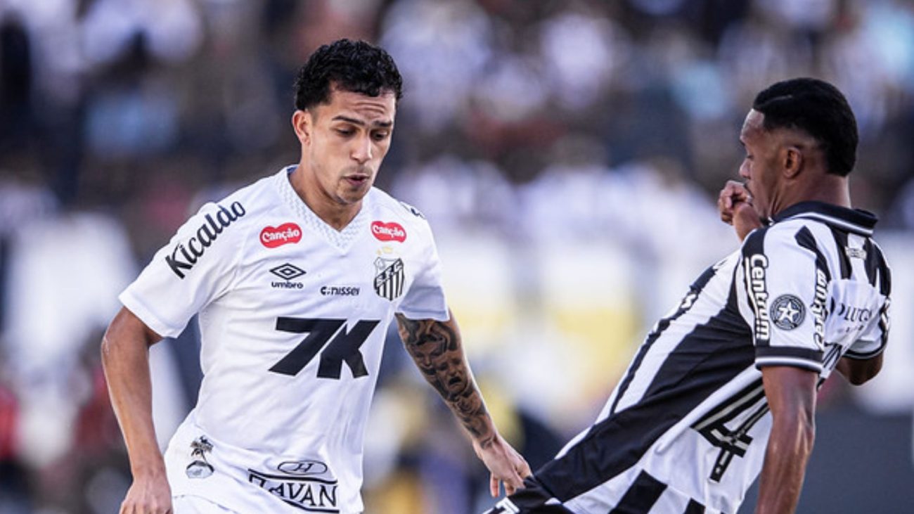 Botafogo e Santos buscam os três pontos em jogo transmitido pela NDTV RECORD Foto: Raul Baretta/Santos FC/Divulgação/ND Mais