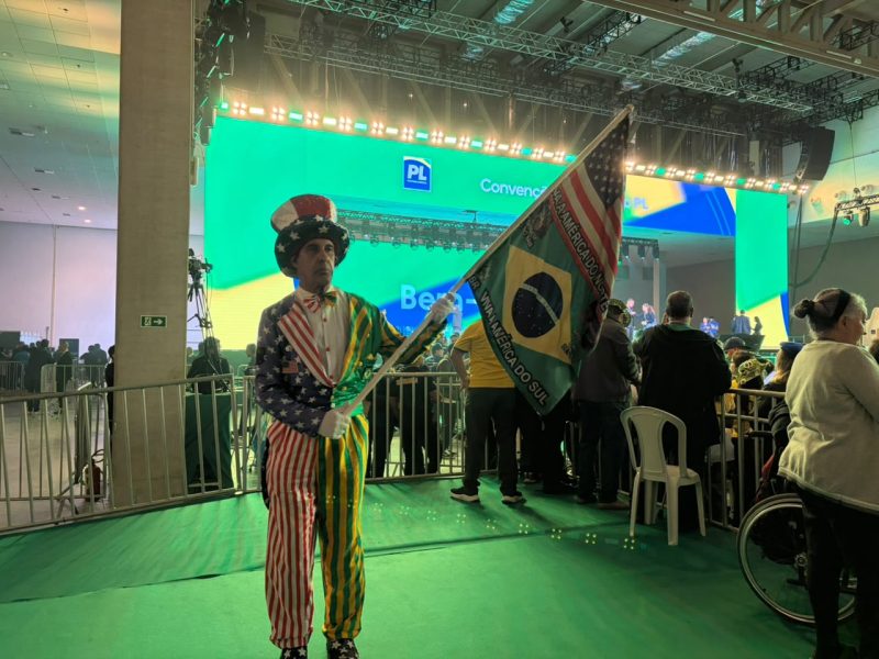 Movimentação de aliados e integrantes do PL durante a convenção nacional realizada em São Paulo - André Groh/ND Mais