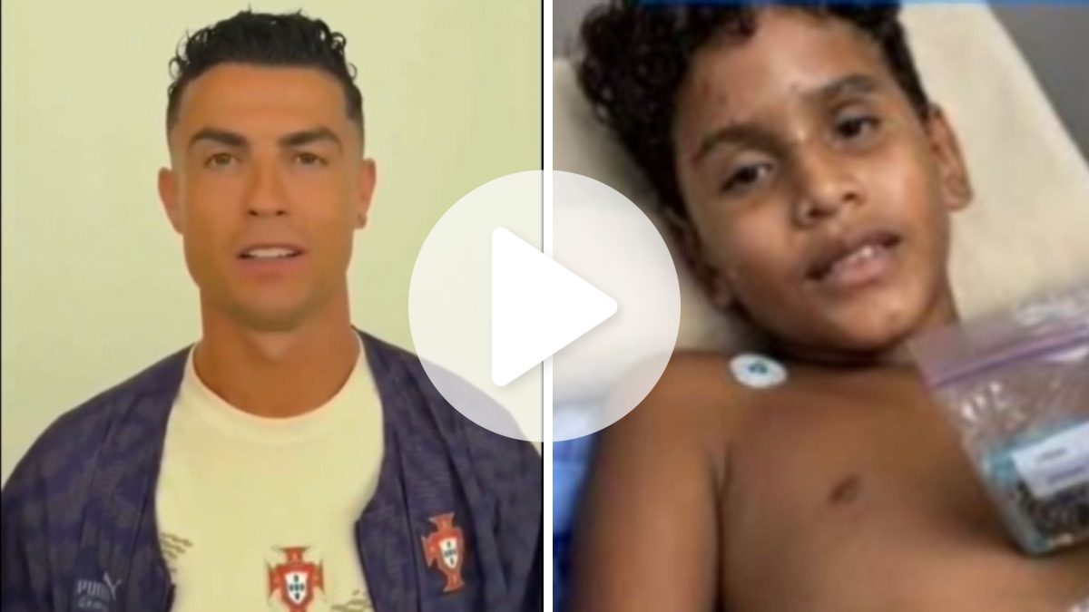 Cristiano Ronaldo envia mensagem emocionante a menino venezuelano