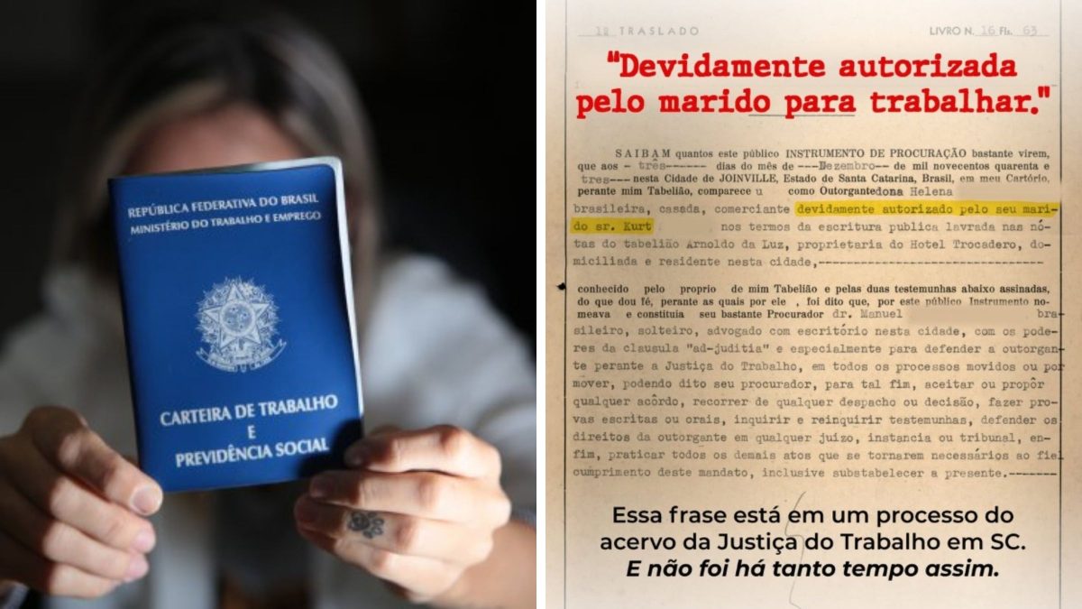 Regra Histórica em SC: Mulher Precisava de Autorização do Marido para Trabalhar