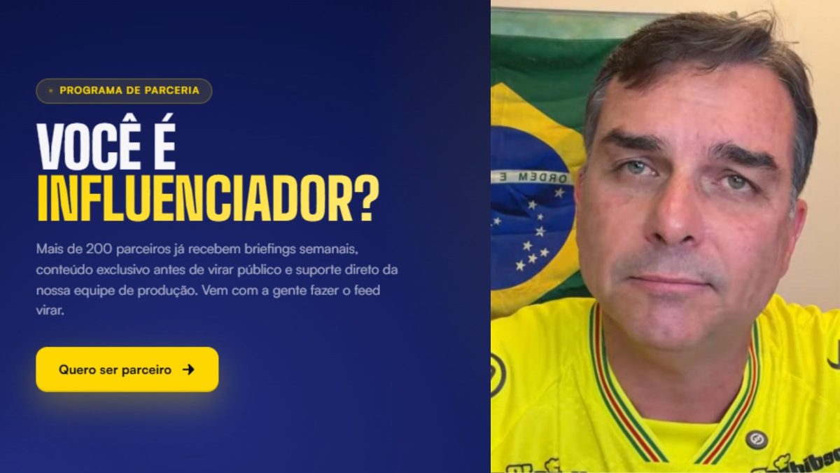 Campanha de Flávio Bolsonaro lança portal para influenciadores
