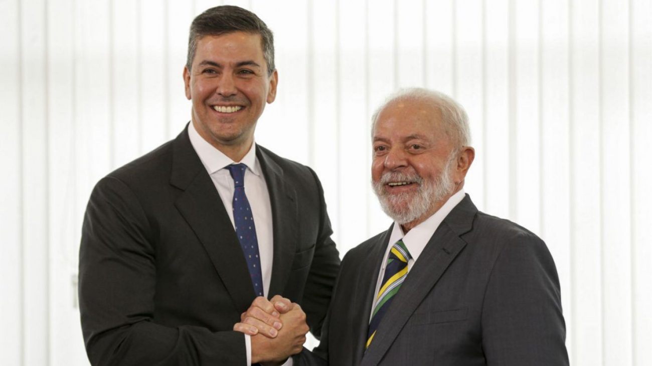 Presidente paraguaio Santiago Peña e presidente Lula; fala de Lula sobre a Guerra do Paraguai