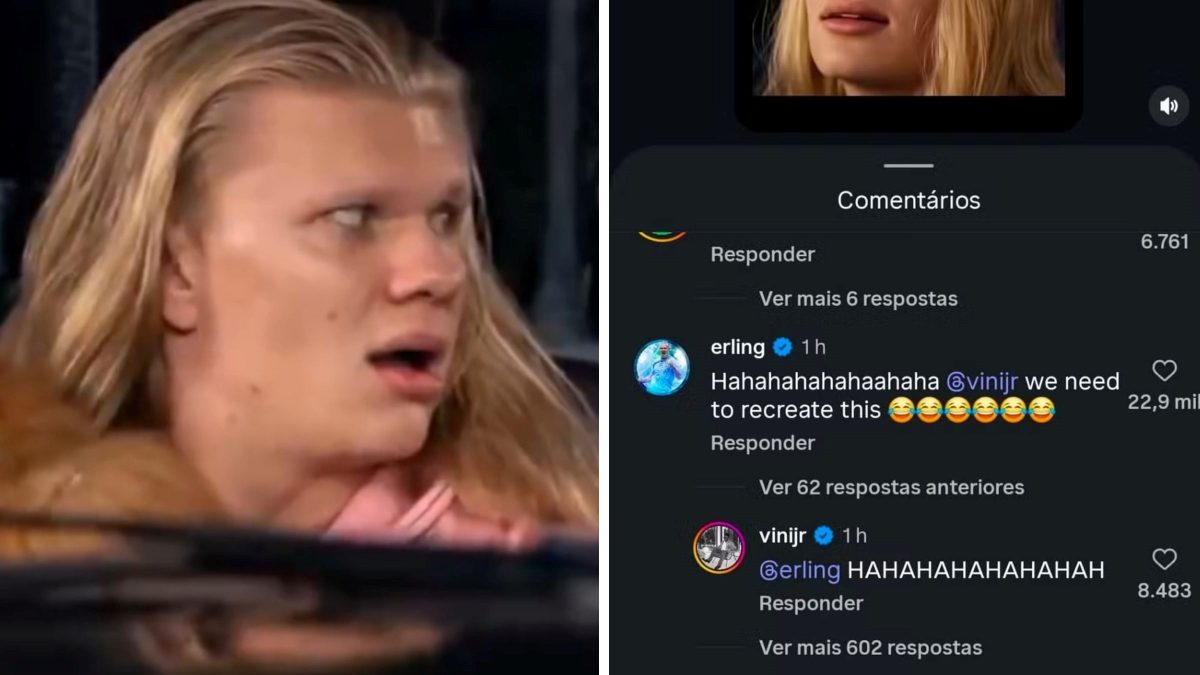 ‘As Branquelas’ na Copa? Haaland marca Vini Jr em meme e faz proposta inusitada para brasileiro