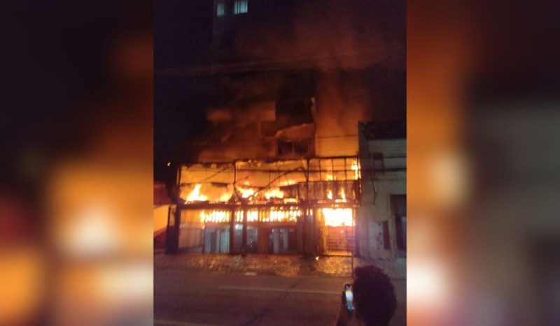 Incêndio em Curitiba - Reprodução/Bem Paraná/ND Mais