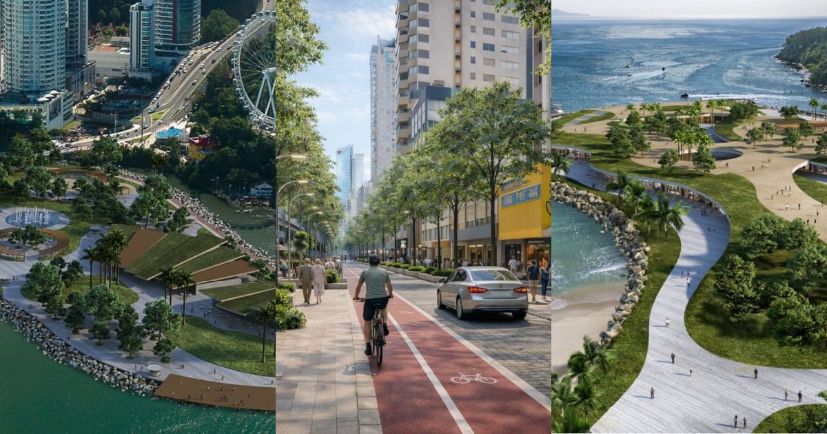Balneário Camboriú vai ganhar novos parques verdes à beira-mar e transformação de avenida BrasilFoto: Instituto +BC/Divulgação/ND Mais