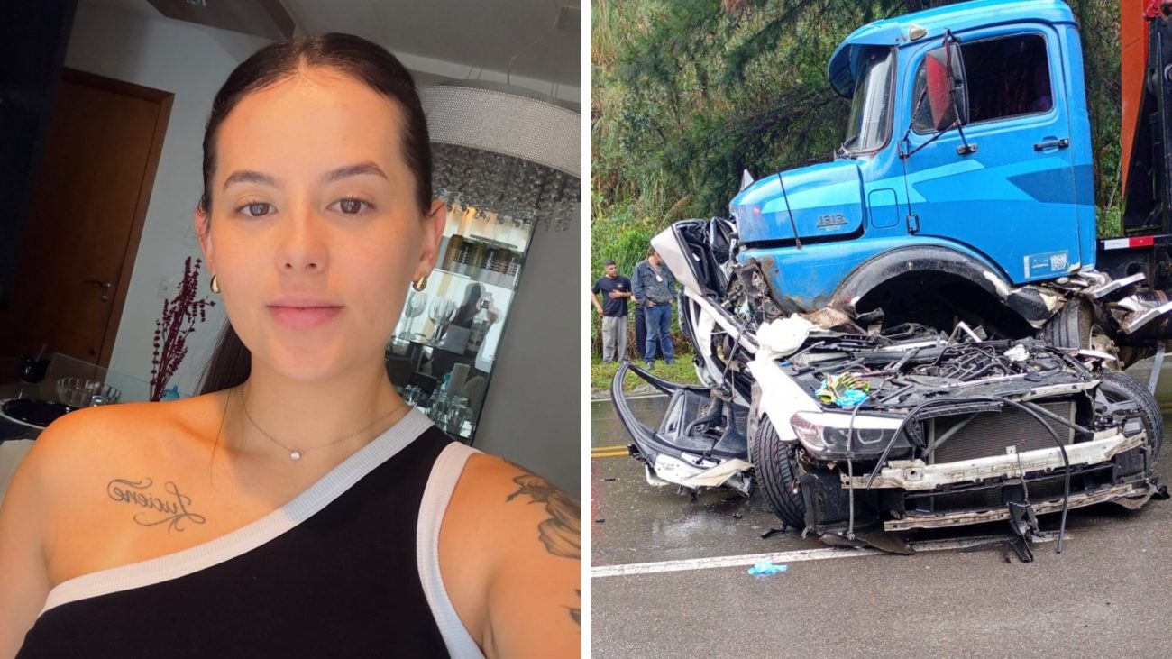 Motorista de BMW morta na SC-418 era esposa de influenciador de SCFoto: Redes Sociais/Reprodução/ND Mais