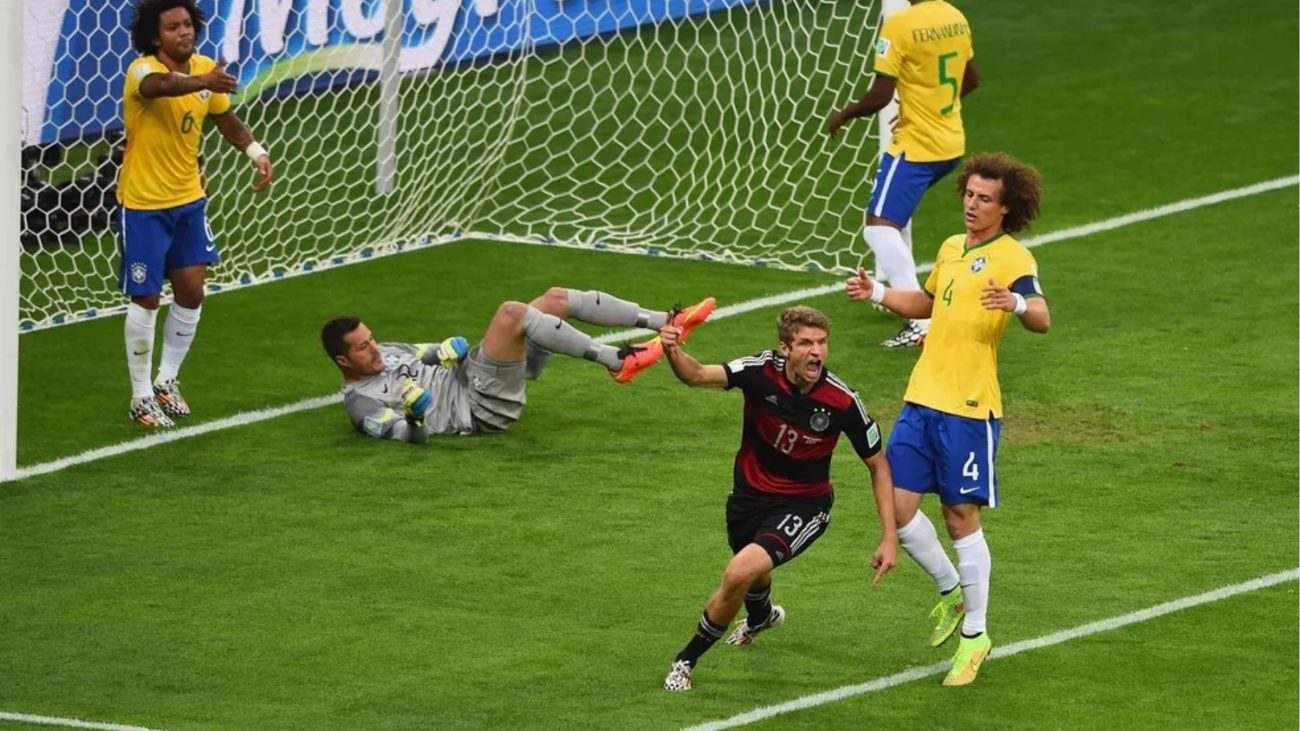 Derrota de 7 a 1 para a Alemnha em 2014 começou com gol de Thomas Müller