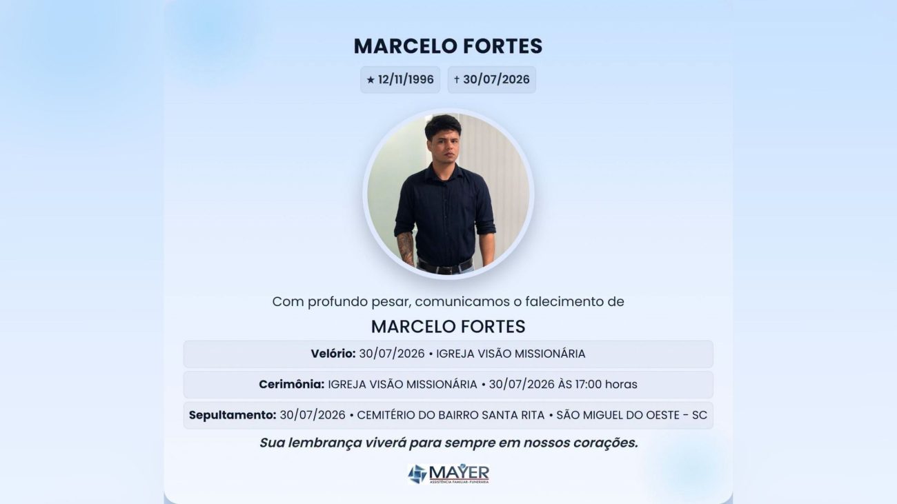 Nota de falecimento de Marcelo Fortes;