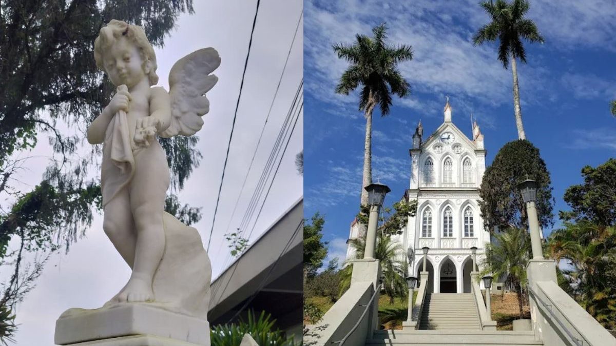 Anjo de mármore italiano esculpido há mais de 120 anos e doado por ex-prefeito é furtado em igreja de Blumenau - QTU Questões do Universo